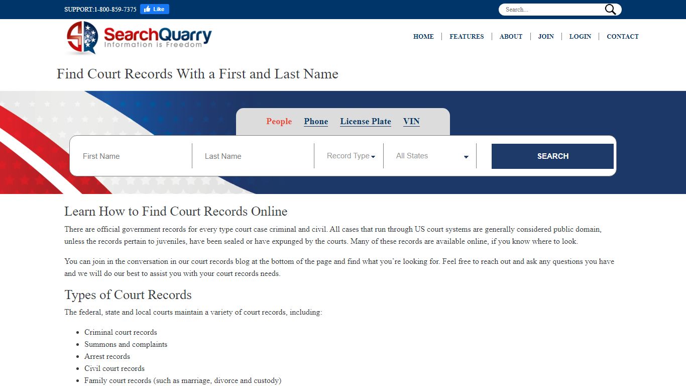 Find Court Records Online With a Simple Name Search - SearchQuarry